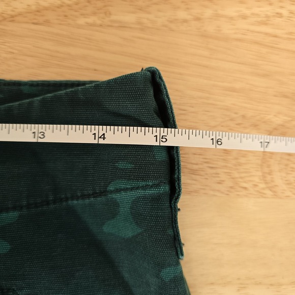 Anthropologie Cargo Pants Womens 28 Green Camo Stretch Utility Casual‎ Pockets - Picture 6 of 11